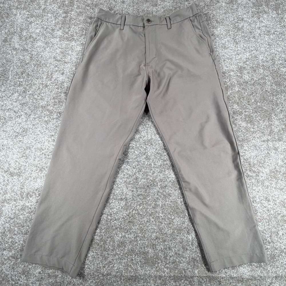 Marc New York Andrew Marc‎ Commuter Chino Pants Mens 36/30 Gray Stretch Pockets